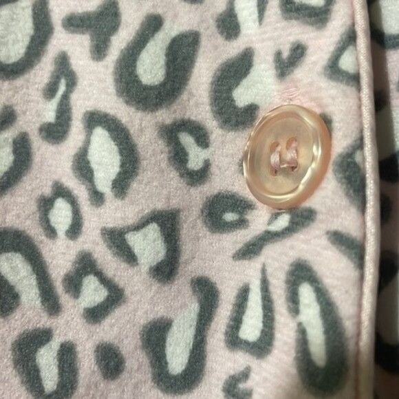 White Mark Pajama Set Pink Cheetah 3X - Picture 4 of 12